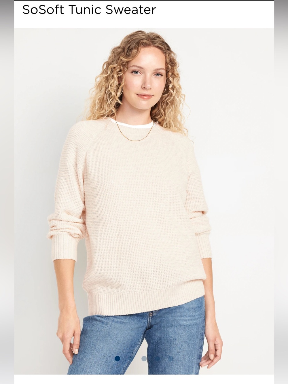 Old Navy SoSoft Tunic Sweater Red